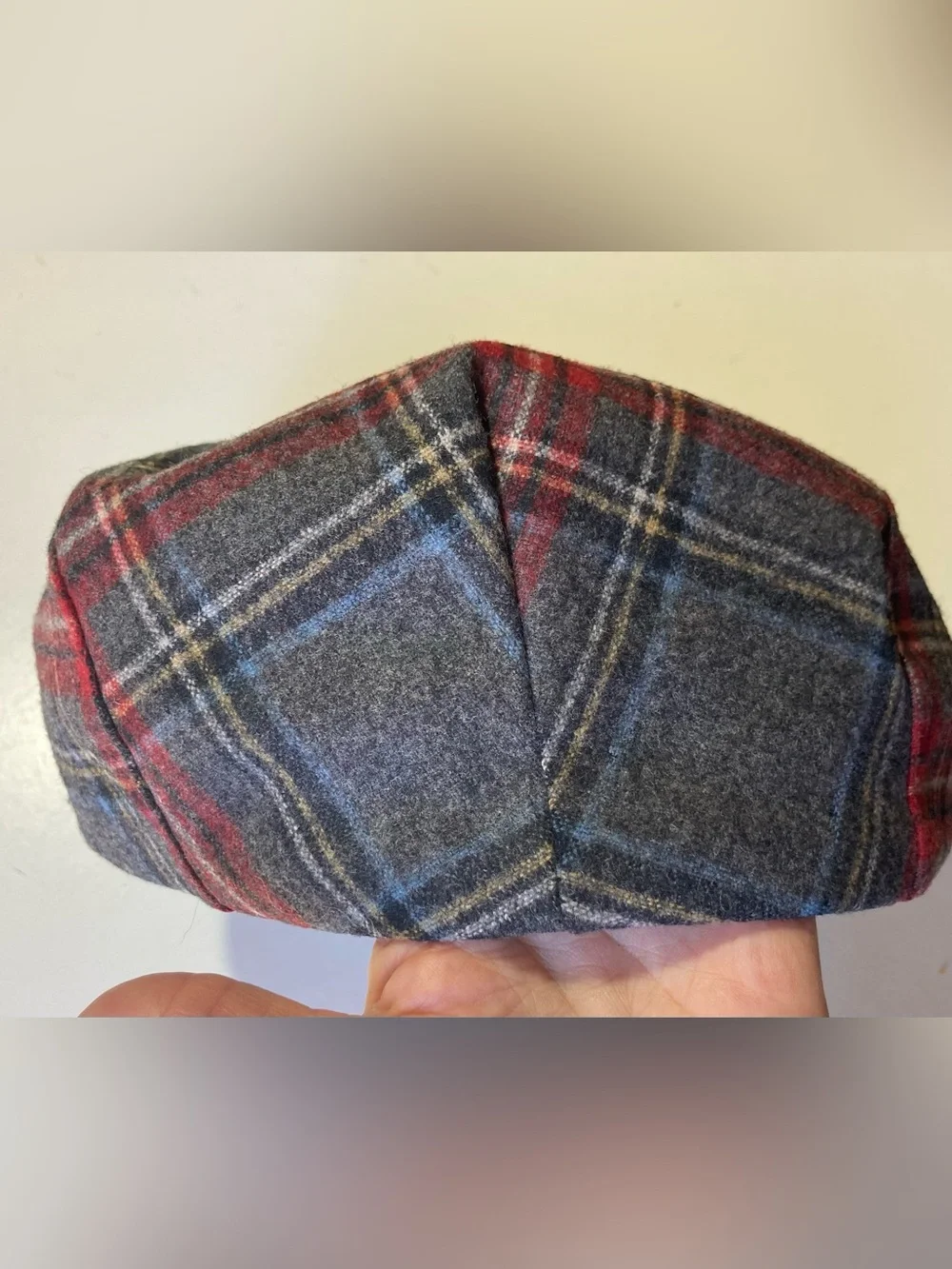 Pendleton Vintage 100% Virgin Wool Flat Cap Plaid Size Medium